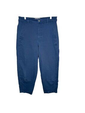 Everlane Periwinkle Blue Twill The Utility High-Rise Barrel Pants, Size 10